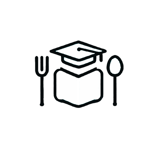 EduEats White Logo